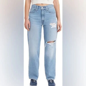 Levi's '94 Baggy Jeans in Medium Indigo Destructed - Size 29